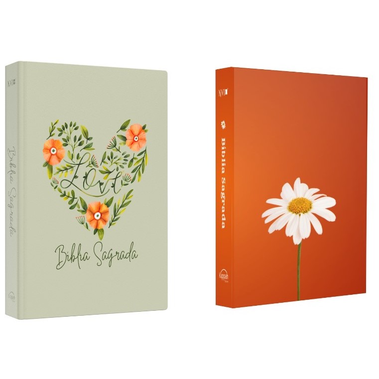 Kit Bíblia Sagrada | NVI | Coração Flores + Bíblia Sagrada | NVI | Margarida em Oferta na Shopee