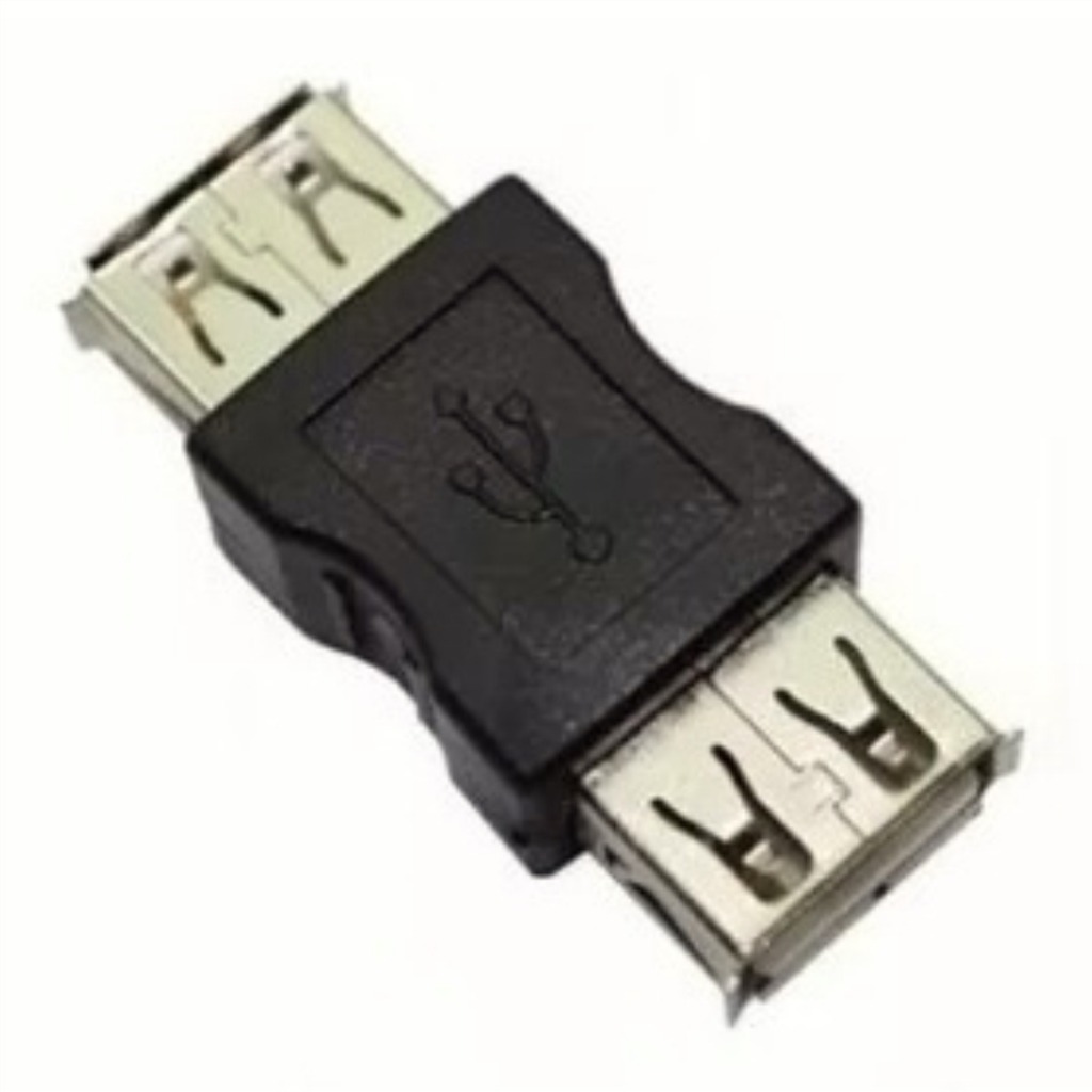 1 Uni. Conector Adaptador Usb Femea X Femea Emenda Junção Para Cabo