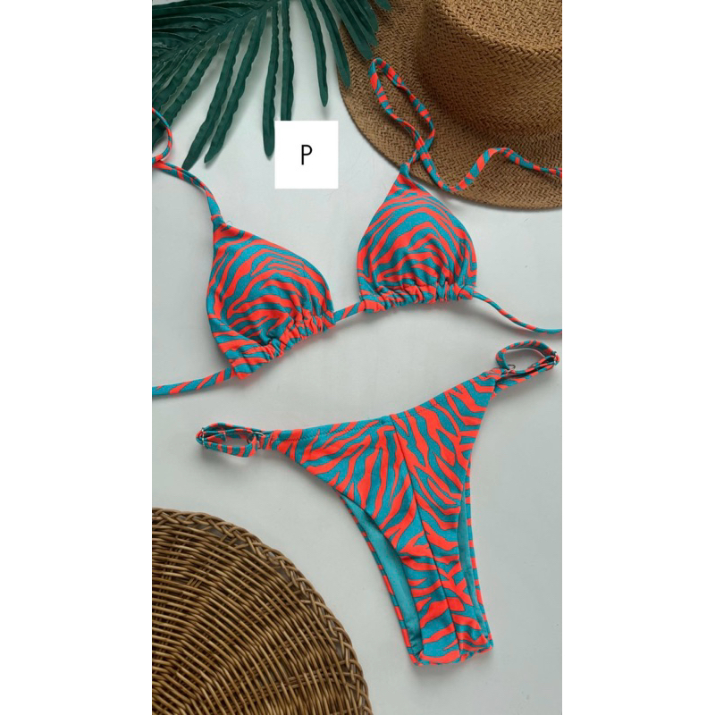 biquini Zebra Aesthetic Fita Marquinha Semi Fio Moda Praia Moda Feminina