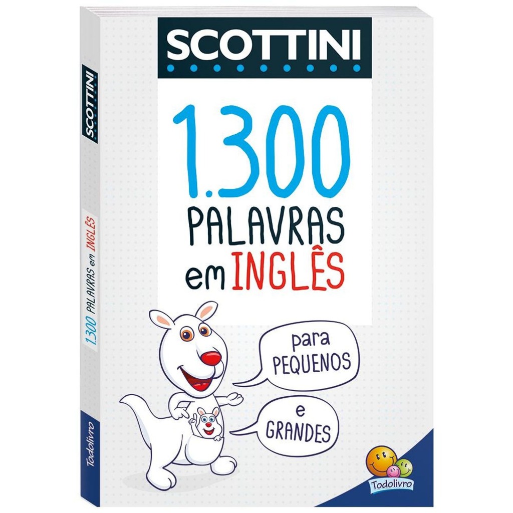 Imagem Scottini 1300 Palavras Em Inglês Dicionário Pratico