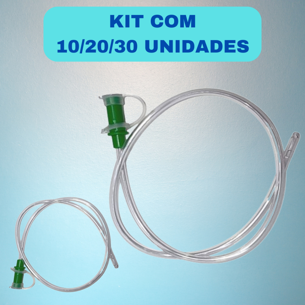 Sonda Uretral de Alívio Siliconada Mark Med Tamanho 10/12/14 Kits
