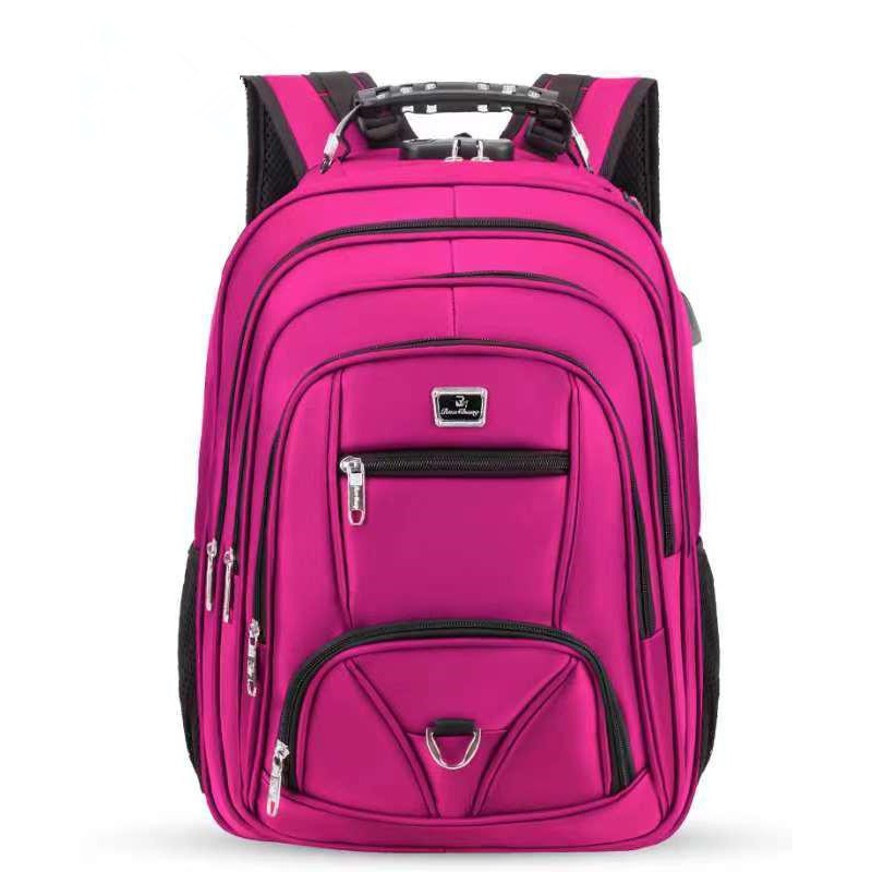 Mochila Notebook Impermeável Faculdade Trabalho Viagem Usb/Fone Cabo De Aço Anti-roubo Entra USB Com Cadeado