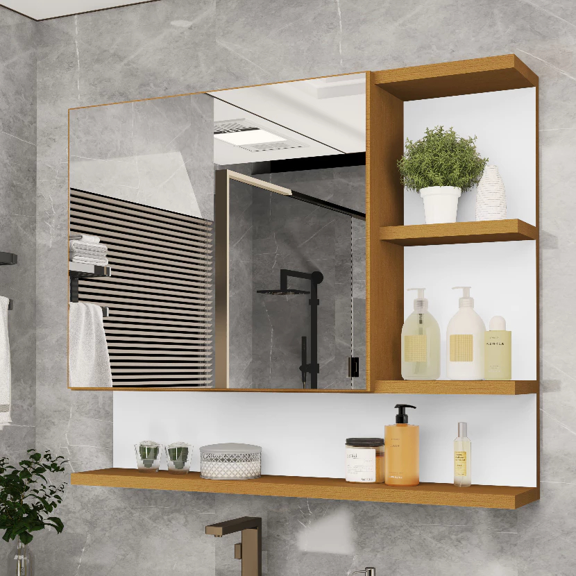 PROMOÇÃO!!! Armário de Banheiro Suspenso Com Espelho Espelheira Cleópatra - Varias Cores