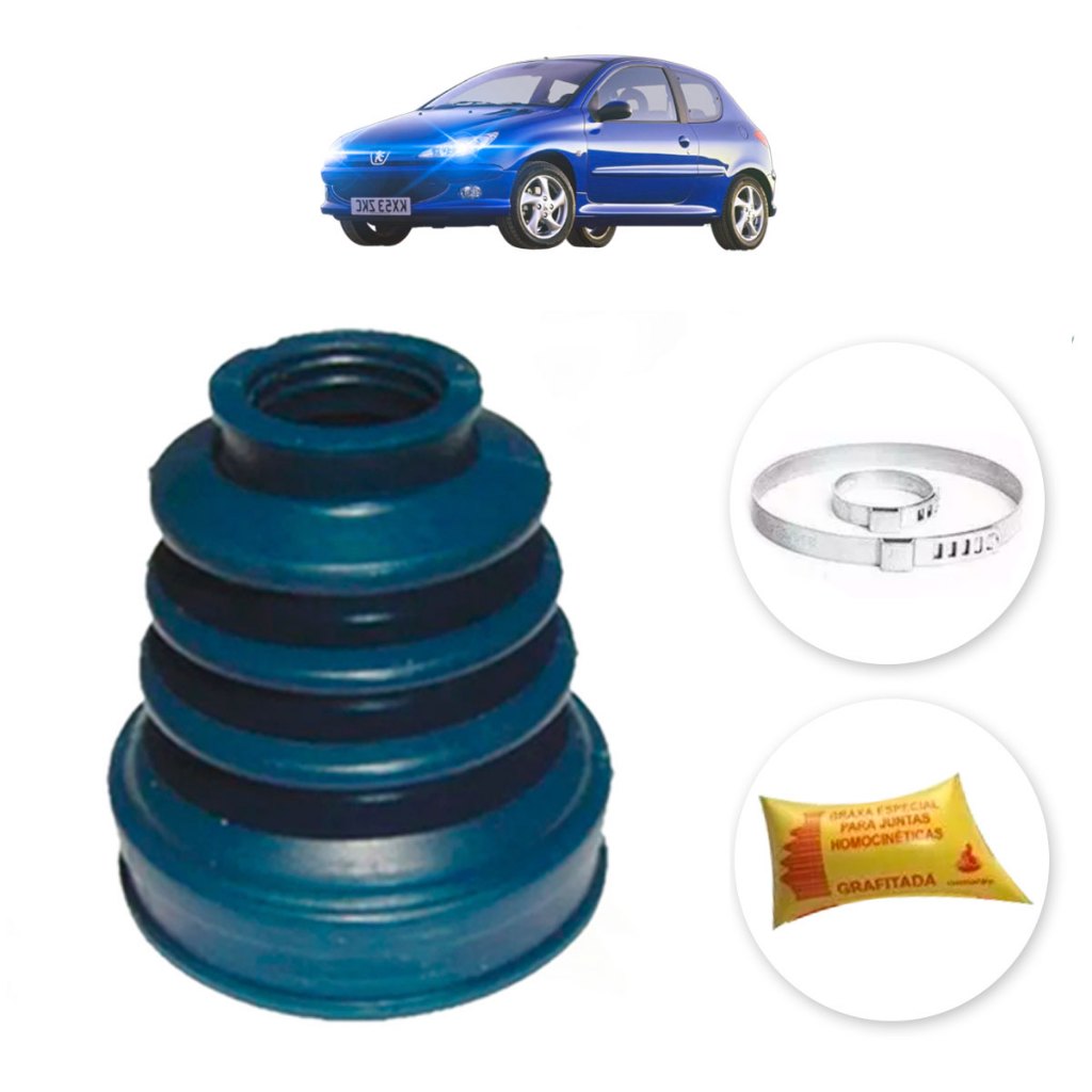 kit Coifa homocinética lado roda trizeta Peugeot 206 307 motor 1.6v