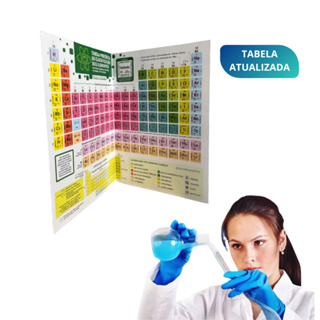 Tabela Periódica dos Elementos Químicos Atualizada A4 Plastificada Para Prova Escolar em Oferta na Shopee
