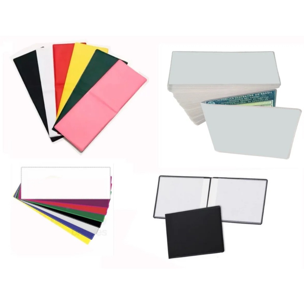kit 3 Carteirinhas Vertical/horizontal Despachante sem gravação pvc