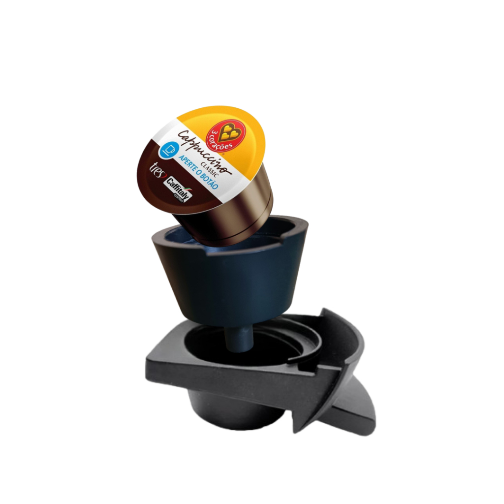 1x Adaptador Cápsulas Três Corações Para Cafeteira Dolce Gusto Preto em Oferta na Shopee
