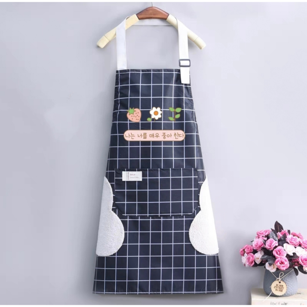 Avental de Cozinha PVC Impermeável em PVC com Bolso Duplo 68*69cm em Oferta na Shopee