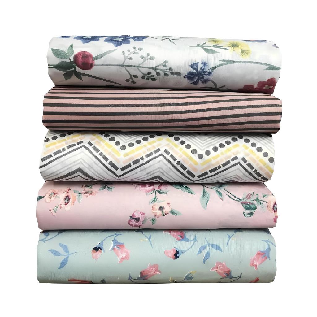 kit 03 Lençol Casal Padrão Estampado Sem Elástico Avulso Toque Macio