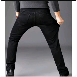 Calça jeans com elastano preta e azul em Oferta na Shopee