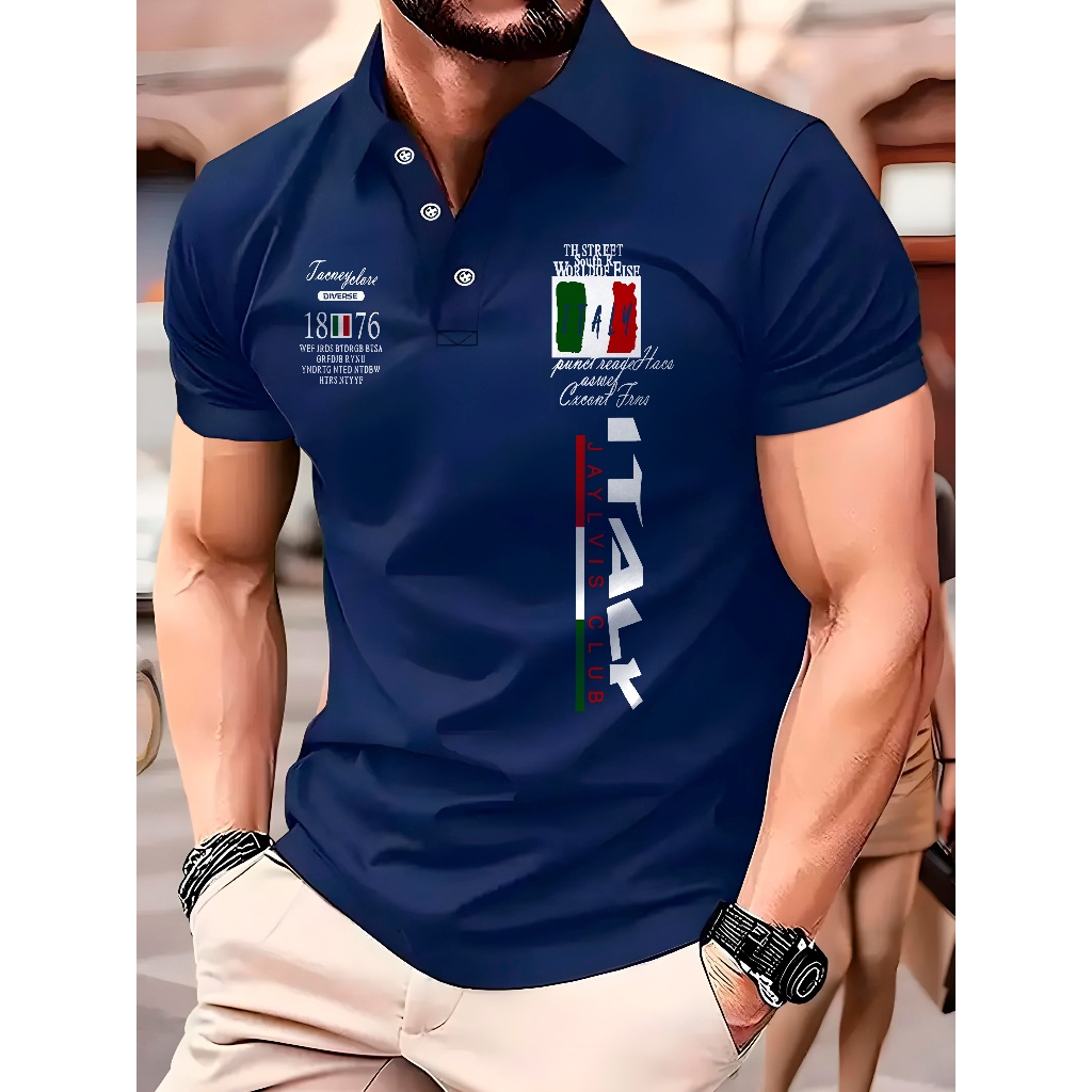 Camisa Polo Italy 1876 Manfinity Piquet Estilo