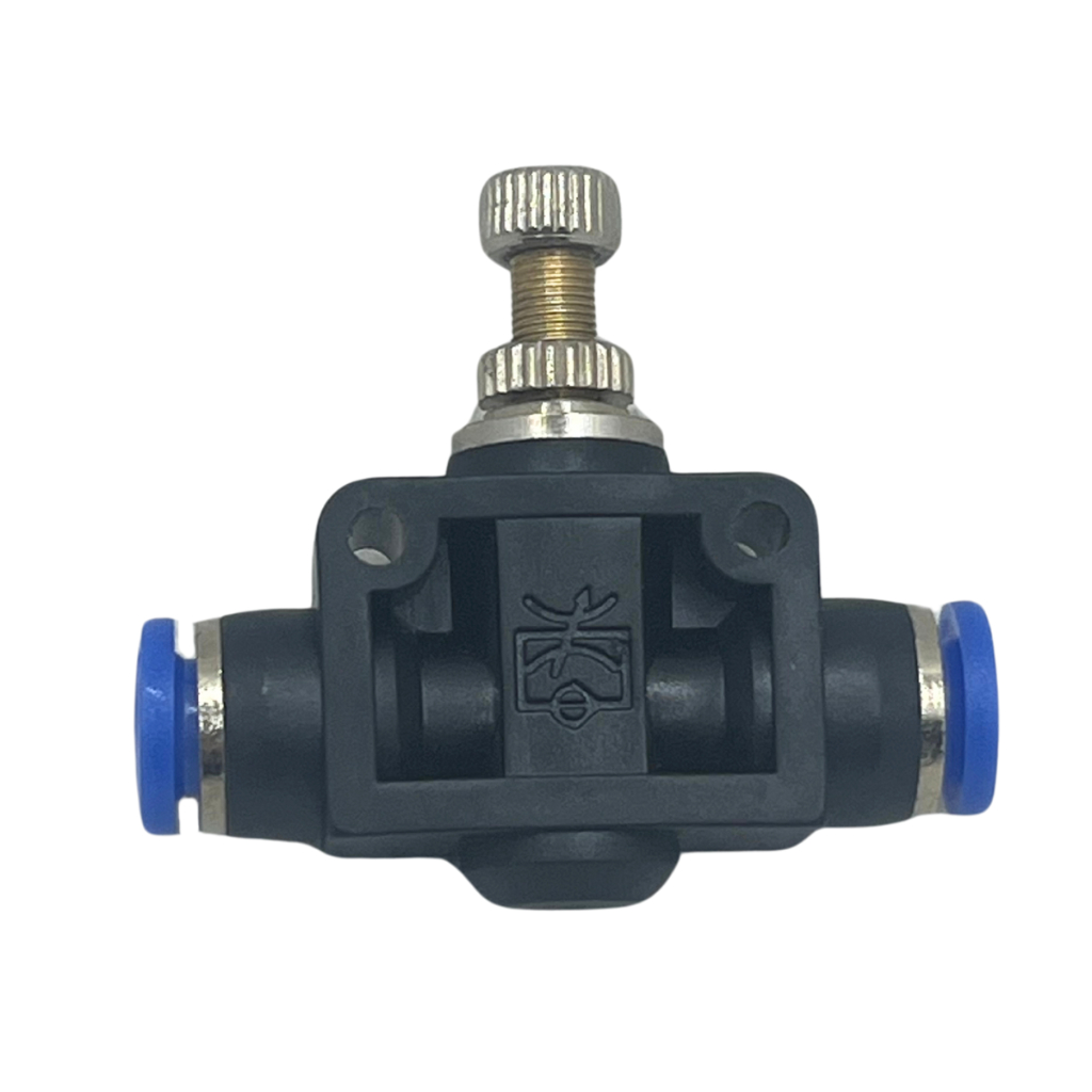 Regulador De Fluxo de Ar Em Linha Pneumática Tubo 4mm - 2pcs