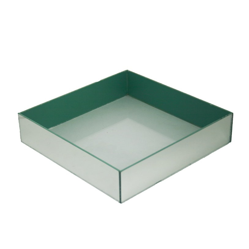 Bandeja Quadrada 25x25 Espelhada Para Aparador Banheiro Casa Decoração Organizador Casa