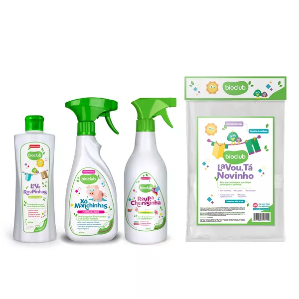 Kit completo lava Roupinhas Limpinhas  4 produtos Bioclub