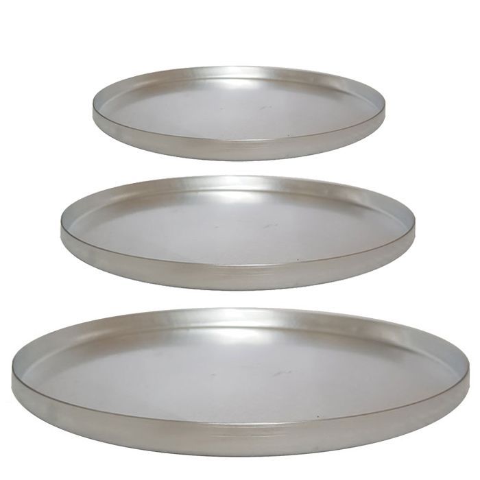 Formas De Pizza Redonda Alumínio Kit 3 Peças N°1,N°2,N°3    25/30/35cm em Oferta na Shopee