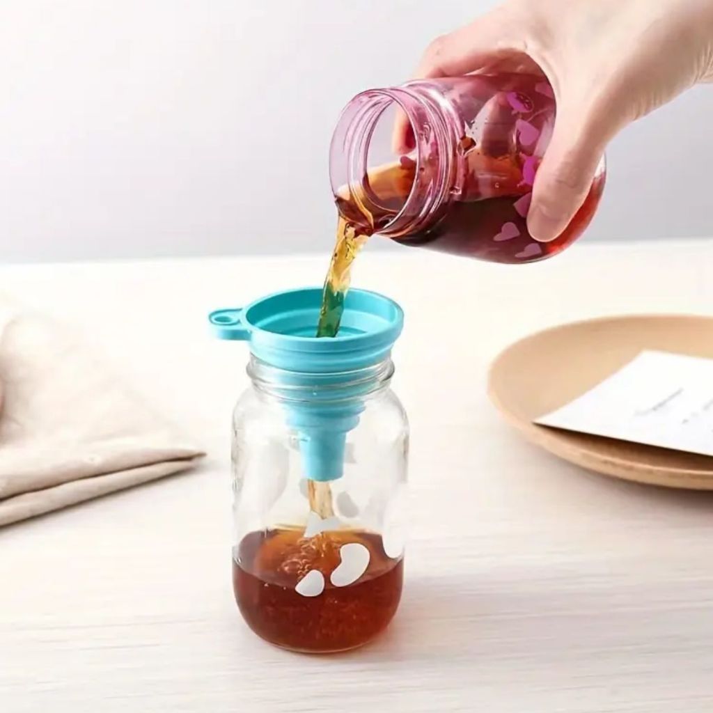 Funil de Silicone Dobrável Retrátil Funil Dispensador de Líquidos Utensílio de Cozinha Funil Grande em Oferta na Shopee