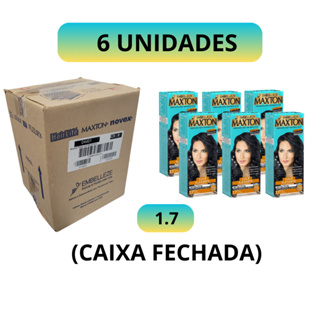 Tinta de Cabelo Maxton Preto Azulado 1.7 - KIT COM 6 UNIDADES (CAIXA FECHADA) Melhor Preço em Oferta na Shopee