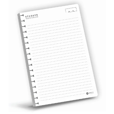 Refil para Caderno Universitário Reposicionável Pautado Branco Voltas as aulas Estudante em Oferta na Shopee