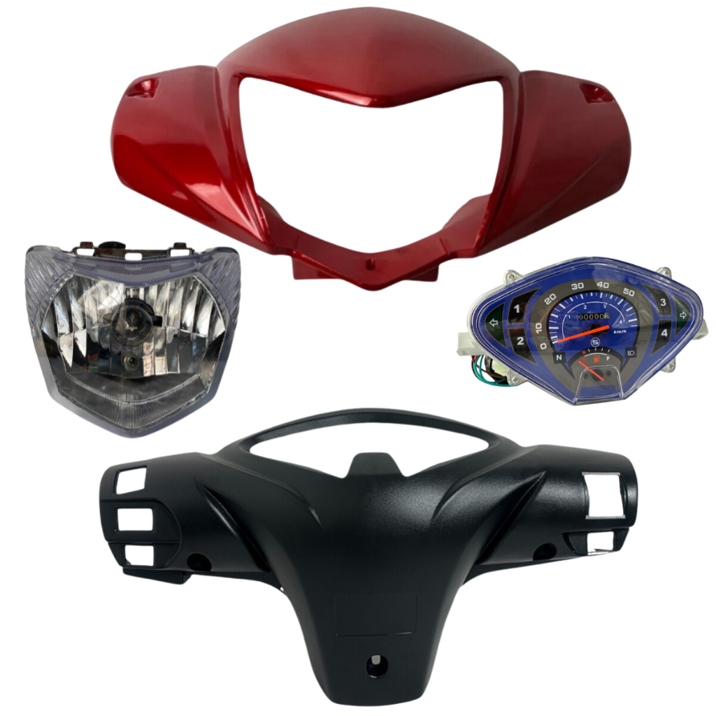 Kit Carenagem Farol + Painel + Farol + Shineray Jet 50cc