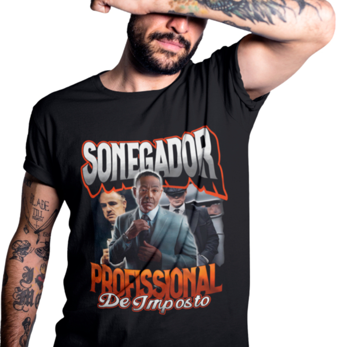 Camiseta Sonegador Profissional de Imposto Unissex 100% Algodão Camisa Lançamento Novidade Envio Imediato de Até 24h em Oferta na Shopee