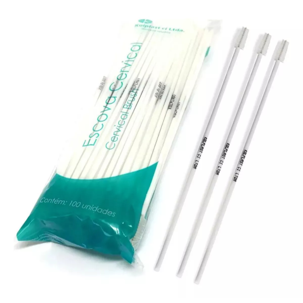 Escova Cervical Kolplast Pacote Com 100 Unidades