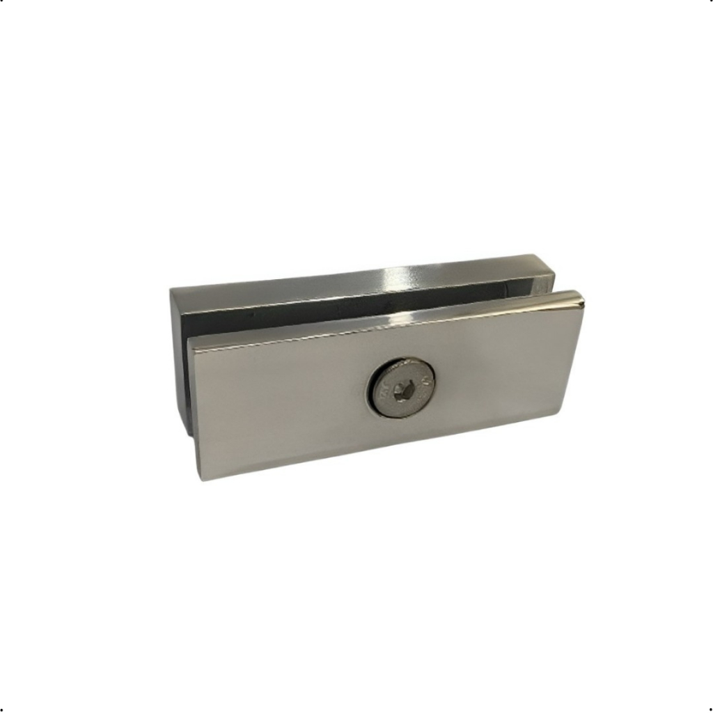 Conector Junção União 180° Vidro / Vidro  Para Guarda Corpo e Corrimão para alinhar vidro