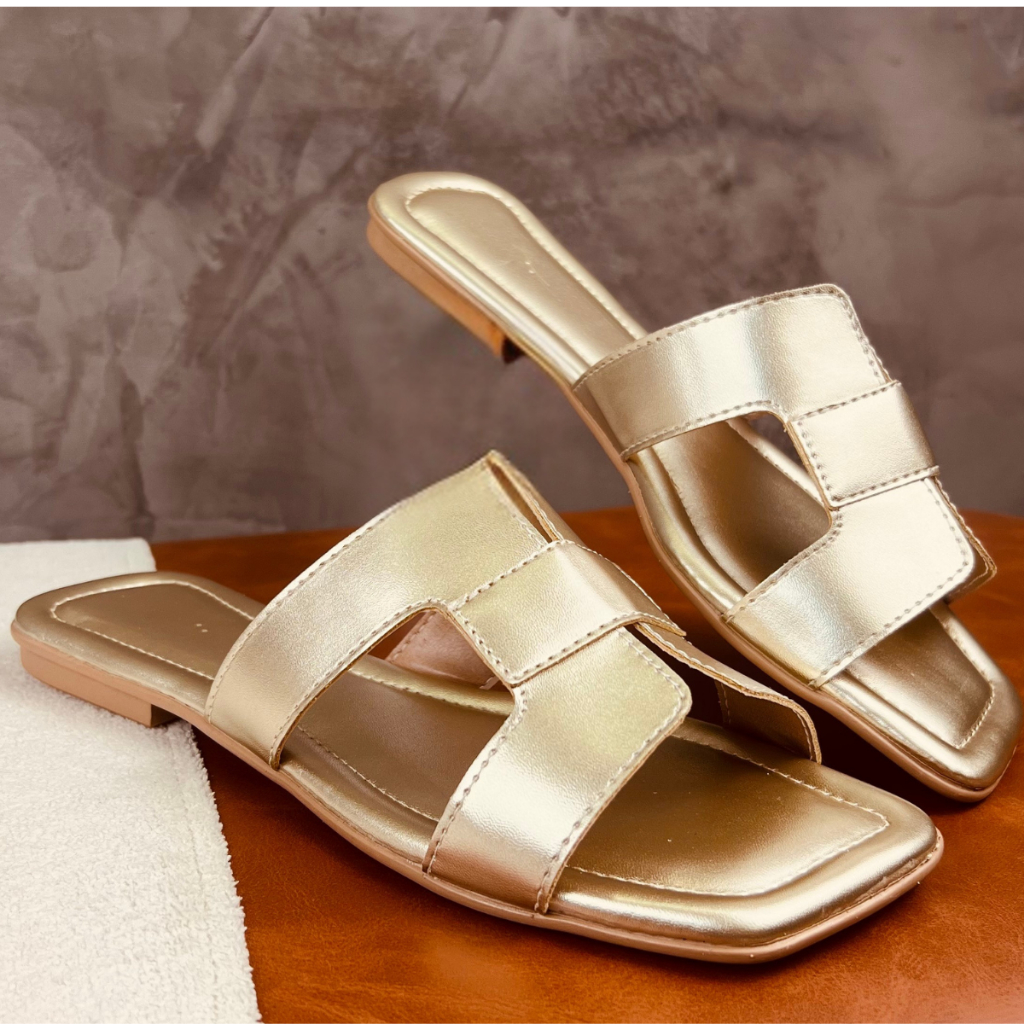 Rasteirinha Sandalia Feminina Estilo H Luxuosa Confortável Rasteira Leve Dia a Dia