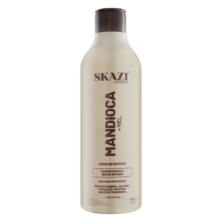 CREME DE PENTEAR  SKAZI MANDIOCA E MEL LIBERADO 400ML em Oferta na Shopee