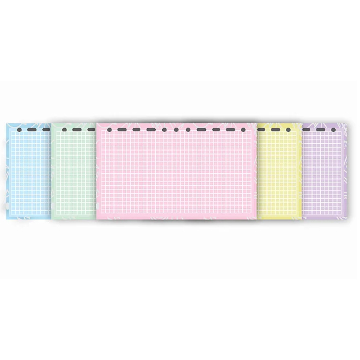 Refil para Guarda Fichas 5 Cores Candy Colors Quadriculado