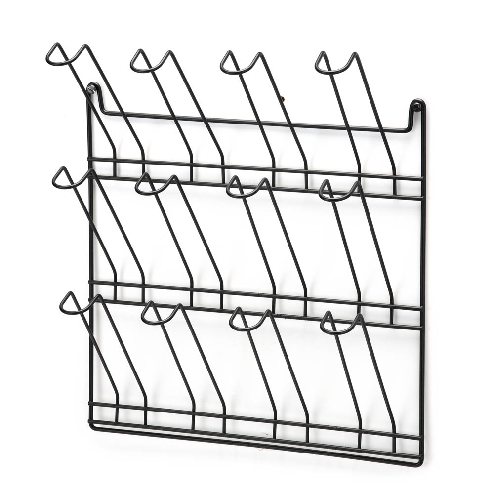 Organize Sua Cozinha com o Porta Copos de Parede Black - Suporte para 12 Copos