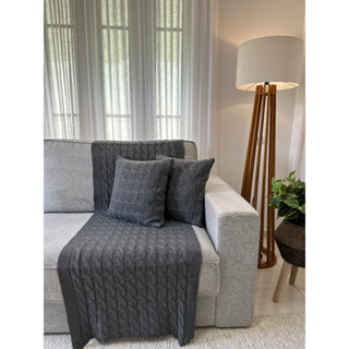 Kit Peseira Trança Tricô Decorativa Sofá Cama Solteiro 160x60cm + 2 Capas em Oferta na Shopee