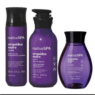 orquídea noire nativa SPA o Boticário produtos originais