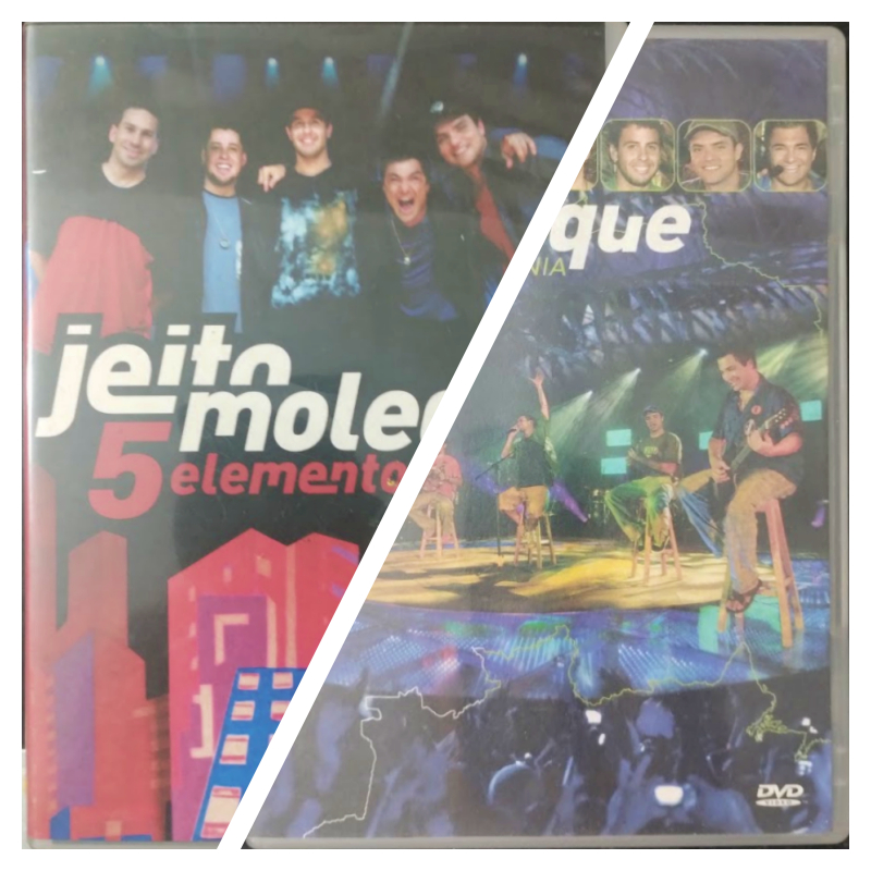 2 Dvd Jeito Moleque ao vivo Amazônia e 5 elementos