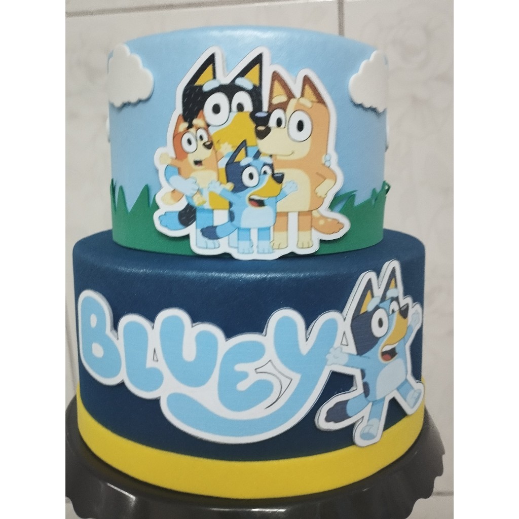 Bolo Fake Bluey em Oferta na Shopee