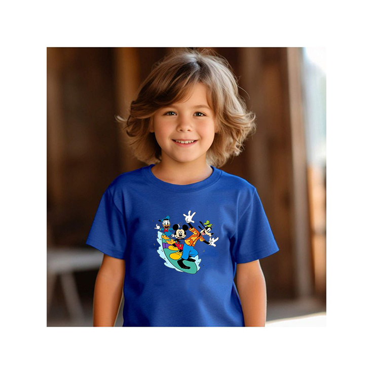 Camiseta Tshirt Infantil Criança Juvenil Bebê Unissex Algodão100% Passeio Casual Personagens Surf