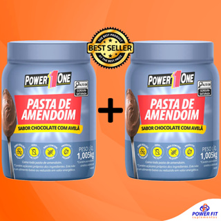 Kit 2x Pasta de Amendoim 1kg 100% Original - Power One em Oferta na Shopee