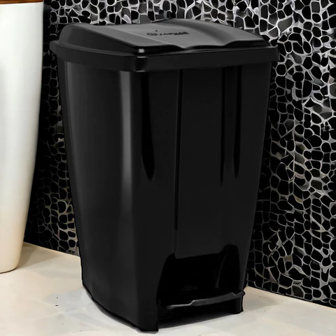 Lixeira com Pedal 20 litros em Plastico Reforçado Multiuso Cozinha Banheiro ECO Nature Jaguar