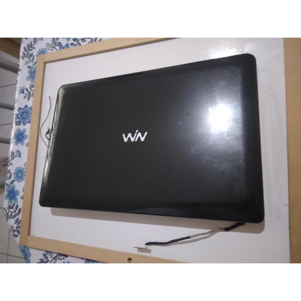TAMPA DA TELA PARA NOTEBOOK CCE WIN E25L COM DOBRADIÇAS MOLDURA E CABO FLAT