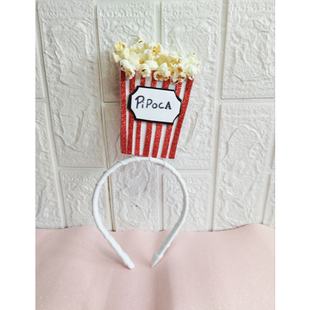 Tiara pipoca /arco de Carnaval - Halloween -fantasia - dia das bruxas acessórios de cabelo