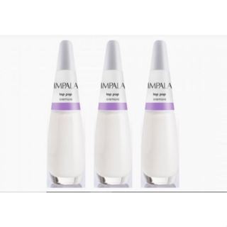 Kit 3 Esmalte Top Pop Impala Transparente A Cor da Sua Moda em Oferta na Shopee