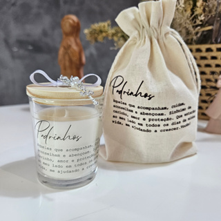 Lembrancinha Vela mini copo  Personalizada Significado Padrinhos 70g em Oferta na Shopee