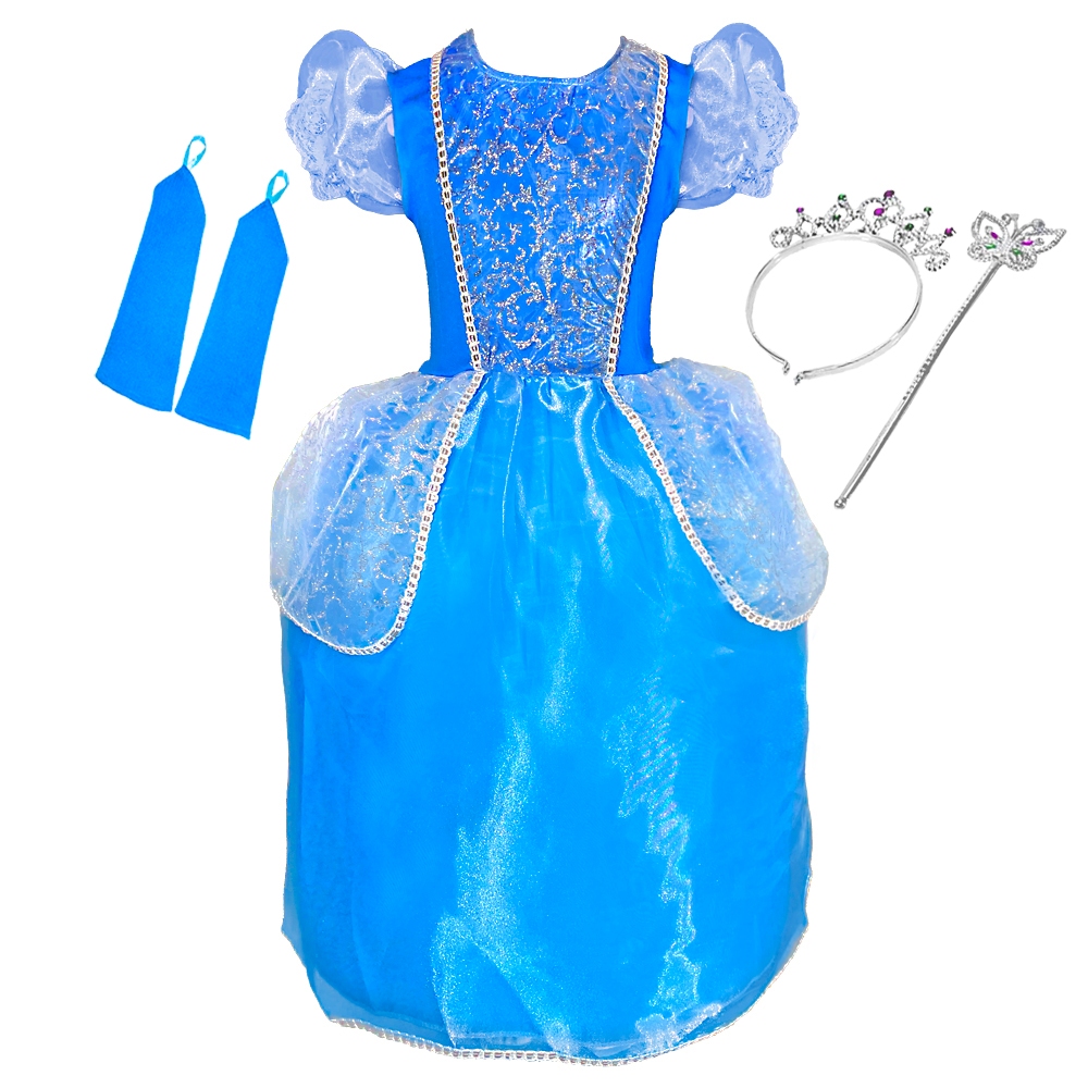 Tema Cinderela Vestido Cinderela Infantil Simples Vestido Infantil