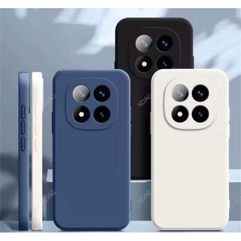 2X1 Xiaomi Redmi Note 14 Pro Plus 5G - Capa Silicone Aveludada Colorida + Película Ceramica 3D