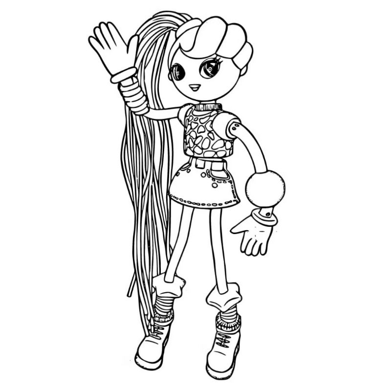 Kit 30 Desenhos do Betty Spaghetty para colorir - A4 Folhas Soltas