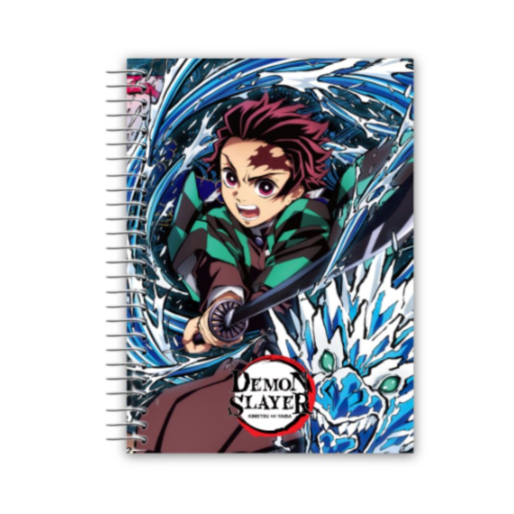CADERNO UNIVERSITÁRIO DEMON SLAYER ANIME PERSONALIZADO  (  1 MATÉRIA ) (  10 MATÉRIAS ) ( 20 MATÉRIAS )