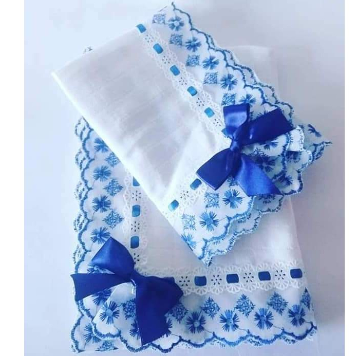 Kit fralda lesse 02 peças Azul Marinho