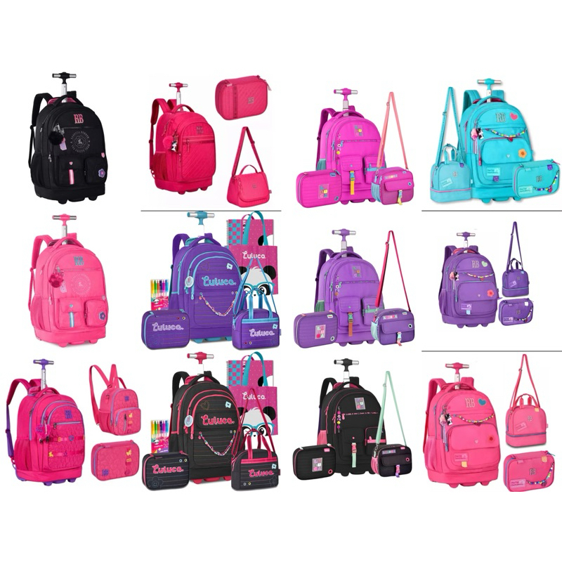 Mochila de Rodinhas Rebeca Bonbon RB