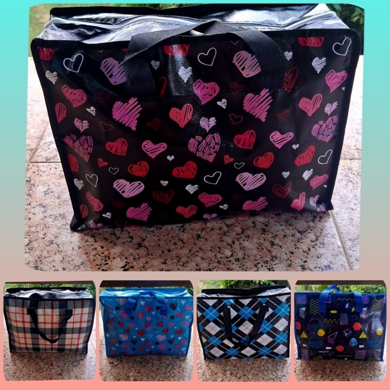 Sacola Bolsa Linda Resistente e Estilosa Impermeável com Ziper  para Viagens - Mercado - Feira