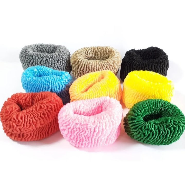 Pom Pom de Cabelo Rabicó Xuxão Preto Colorido Kit