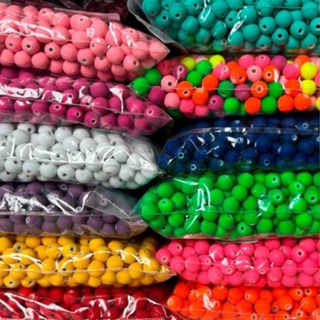 Miçanga Emborrachada Para Artesanato - 500pçs - 8mm em Oferta na Shopee